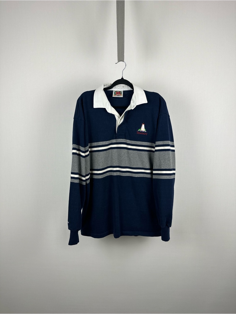 Vintage Barbarian Rugby Wear Tobermory Rugby Shirt XL Canada 100% Cotton